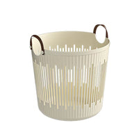 Laundry Basket Storage Hamper PP Leather Home Organizer