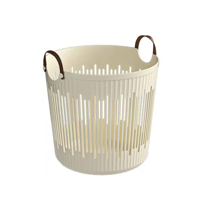 Laundry Basket Storage Hamper PP Leather Home Organizer