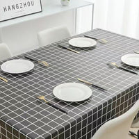 Easy Care PVC Waterproof Tablecloth 80x137cm