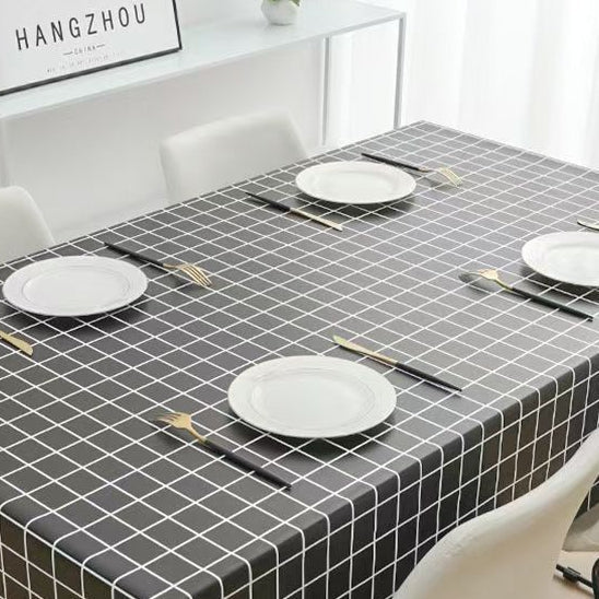 Easy Care PVC Waterproof Tablecloth 80x137cm