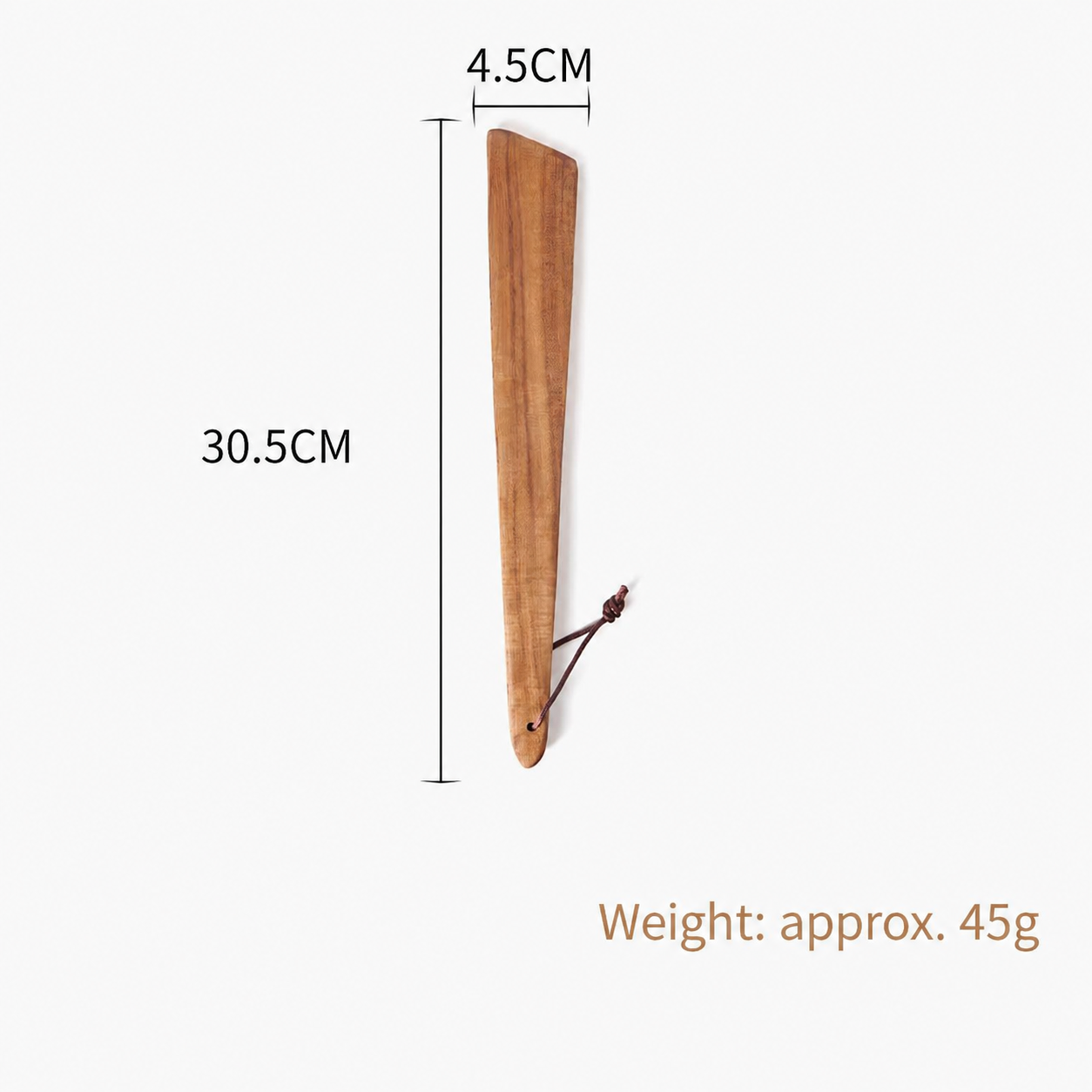 Natural Wooden Rice Paddle, Nonstick Serving Spoon for Rice & Cooking