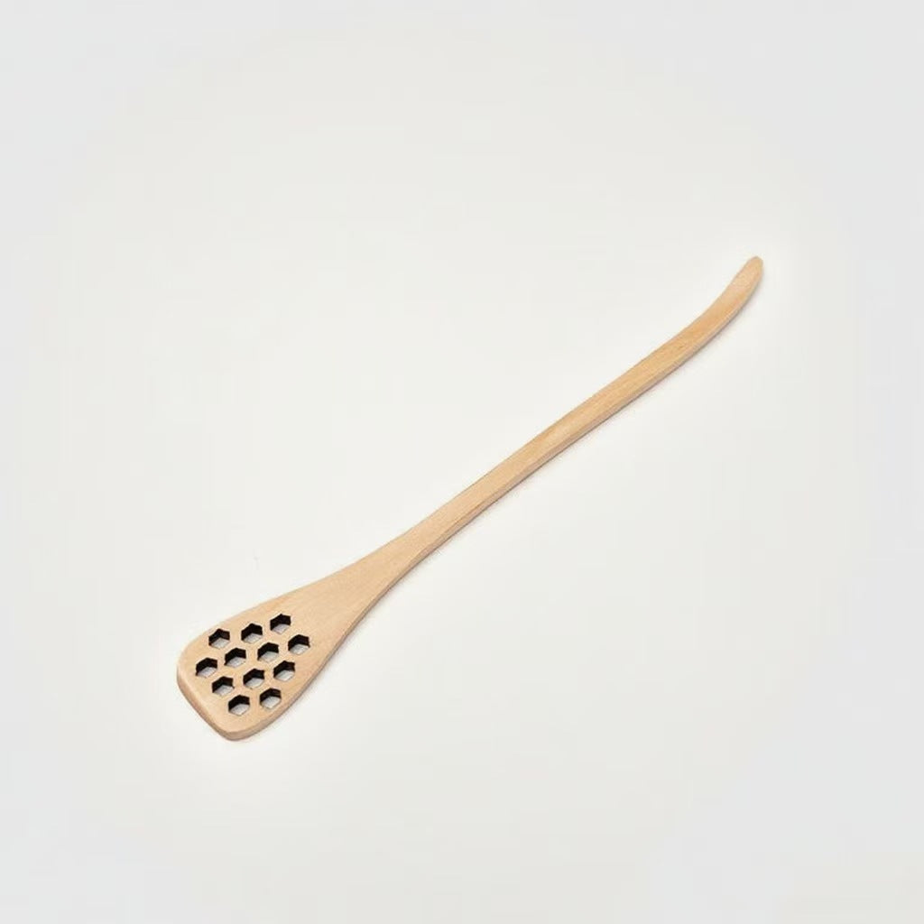 Honeycomb Carved Wooden Stirring Spoon