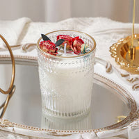 Embossed Flower Cup Soy Wax Scented Candle