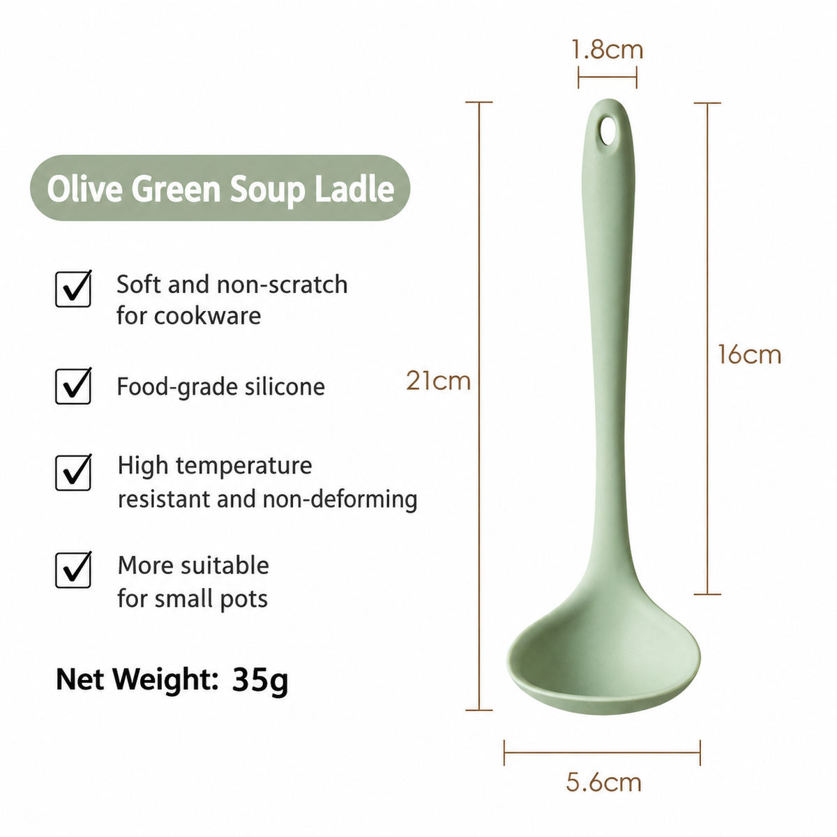 Nonstick Silicone Cooking Spoon and Spatula Kitchen Utensils