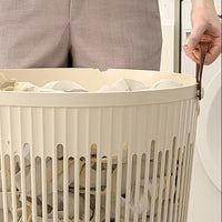 Laundry Basket Storage Hamper PP Leather Home Organizer