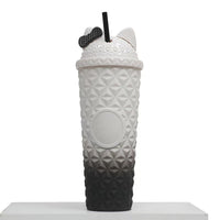 24oz Double Wall Plastic Tumbler with Straw