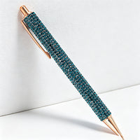 Bling Bling Rhinestone Retractable Ballpoint Pen – Luxury Metal Gift Pen for Office, School & Wedding
