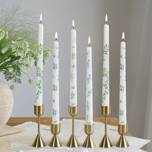 25cm Printed Taper Candles– Set of 2