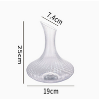 Creative Glass Wine Decanter, Elegant Crystal Style Wine Carafe