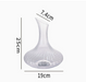 Creative Glass Wine Decanter, Elegant Crystal Style Wine Carafe