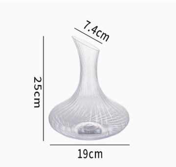 Creative Glass Wine Decanter, Elegant Crystal Style Wine Carafe