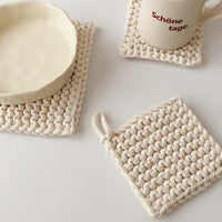 Handwoven Cotton Square Coaster