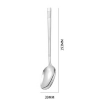 Stainless Steel Square Head Spoon for Rice Soup and Everyday Dining