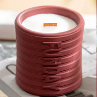 Ribbed Walnut Lid Soy Wax Candle