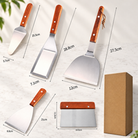 Stainless Steel Cooking and Baking Spatula Set
