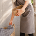 Geometric Kitchen Apron, Nordic Gray Protective Cooking Apron