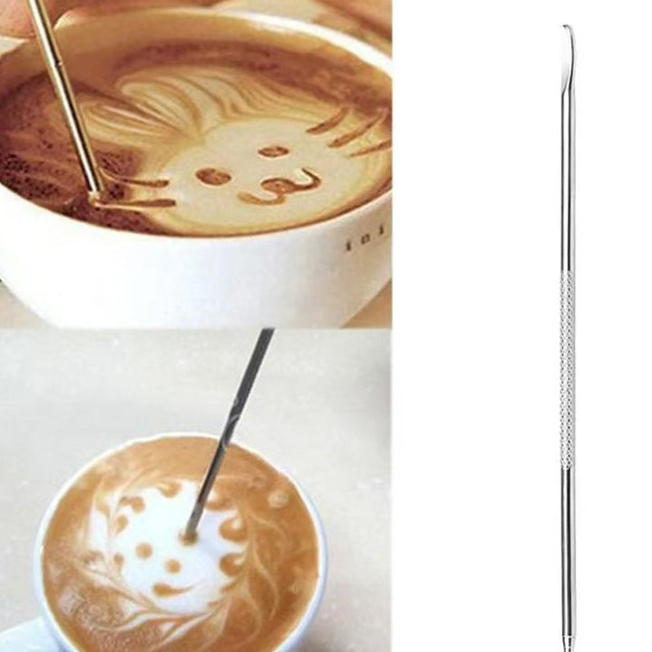 Stainless Steel Coffee Latte Art Pen