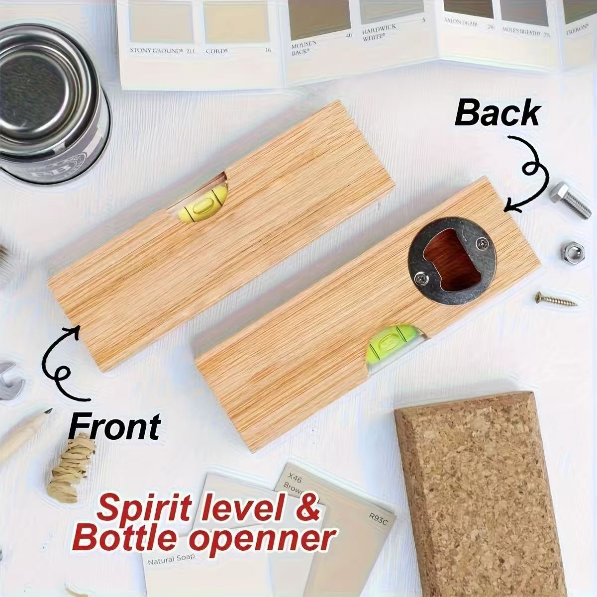 Bamboo Bottle Opener Wooden Handheld Opener