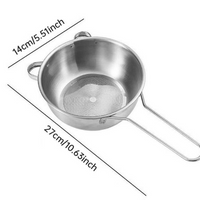 Stainless Steel Rice Washing Bowl with Strainer