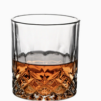 Embossed Crystal-Style Whiskey Glass
