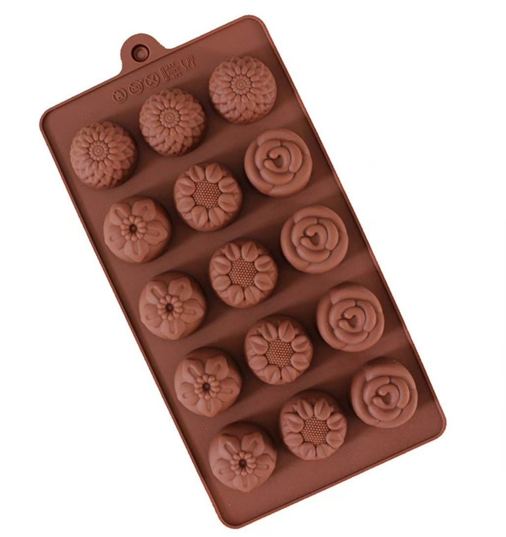 12 Cavity Silicone Chocolate Mold