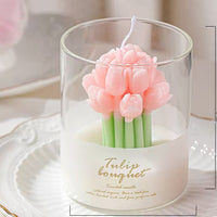 Tulip Bouquet Scented Candle Cup
