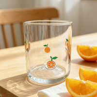 Clear Straight Sided Glass Cup