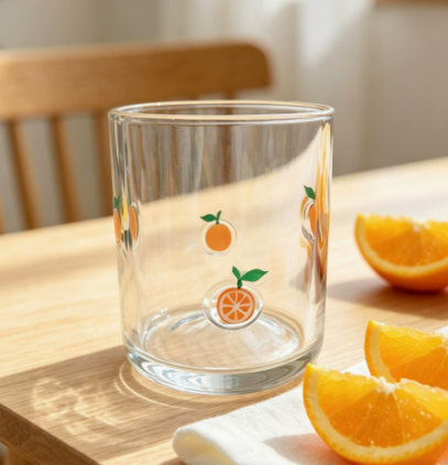 Clear Straight Sided Glass Cup