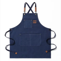 Thick Canvas Waterproof Oil-Resistant Work Denim Apron