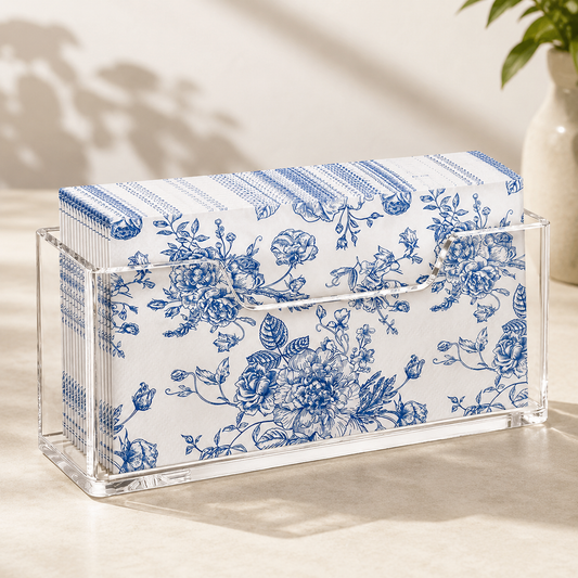 Clear Acrylic Napkin Holder – Modern Countertop Tissue Organizer