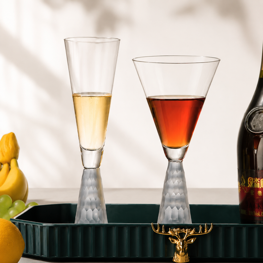 Crystal Stemmed Glass – Cocktail, Juice & Sparkling Drink Goblet