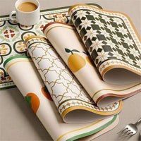 Leather Placemat Waterproof Heat Resistant Table Mat