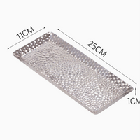 Rectangular Stainless Steel Serving Tray