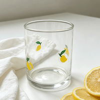 Clear Straight Sided Glass Cup