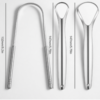 304 Stainless Steel Tongue Cleaner – Bad Breath Remover, Tongue Scraper for Oral Hygiene