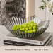 Modern PET Fruit Bowl – Wave Edge Decorative Serving Bowl for Fruits, Desserts and Home Decoration