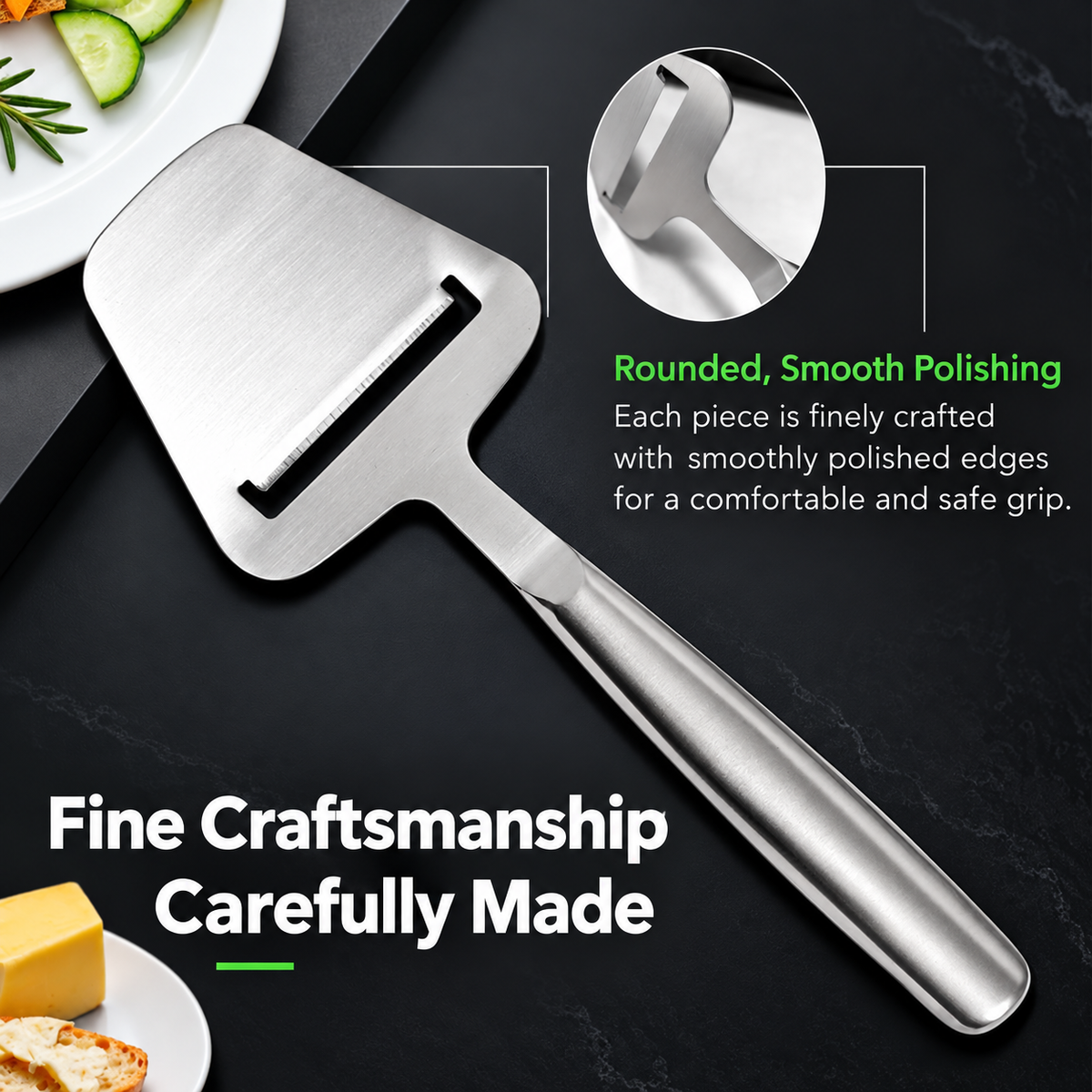Stainless Steel Butter Slicer Handheld Cheese Cutter Kitchen Tool