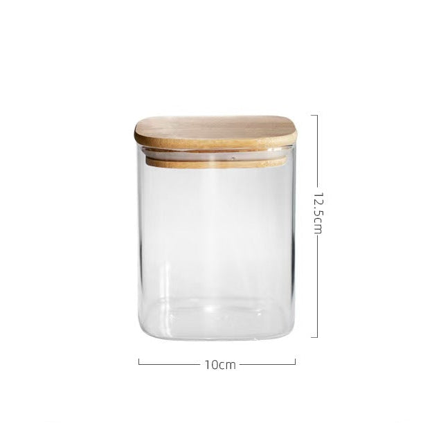 Glass Storage Jar with Bamboo Lid
