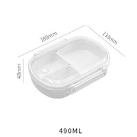 Portable Bento Lunch Box with Compartments Leakproof Food Storage Container for Fruits Snacks Meals