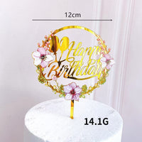 Printed Acrylic Cake Topper Party Decoration