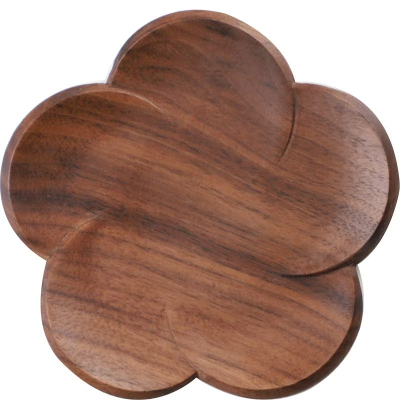 Walnut Wood Irregular Coaster Set