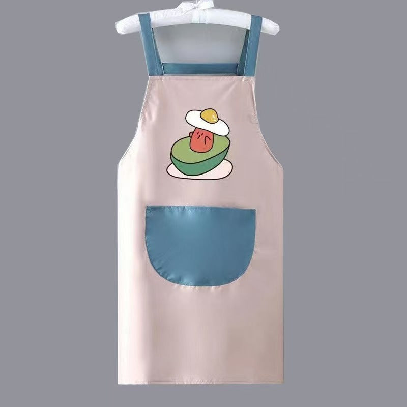 Fruit Print Waterproof PVC Kitchen Apron