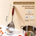 304 Stainless Steel Slotted Skimmer Spoon – Long Handle Kitchen Strainer