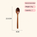 Natural Nanmu Wood Spoon Long Handle Wrapped Grip Wooden