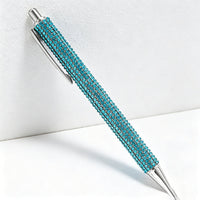 Bling Bling Rhinestone Retractable Ballpoint Pen – Luxury Metal Gift Pen for Office, School & Wedding