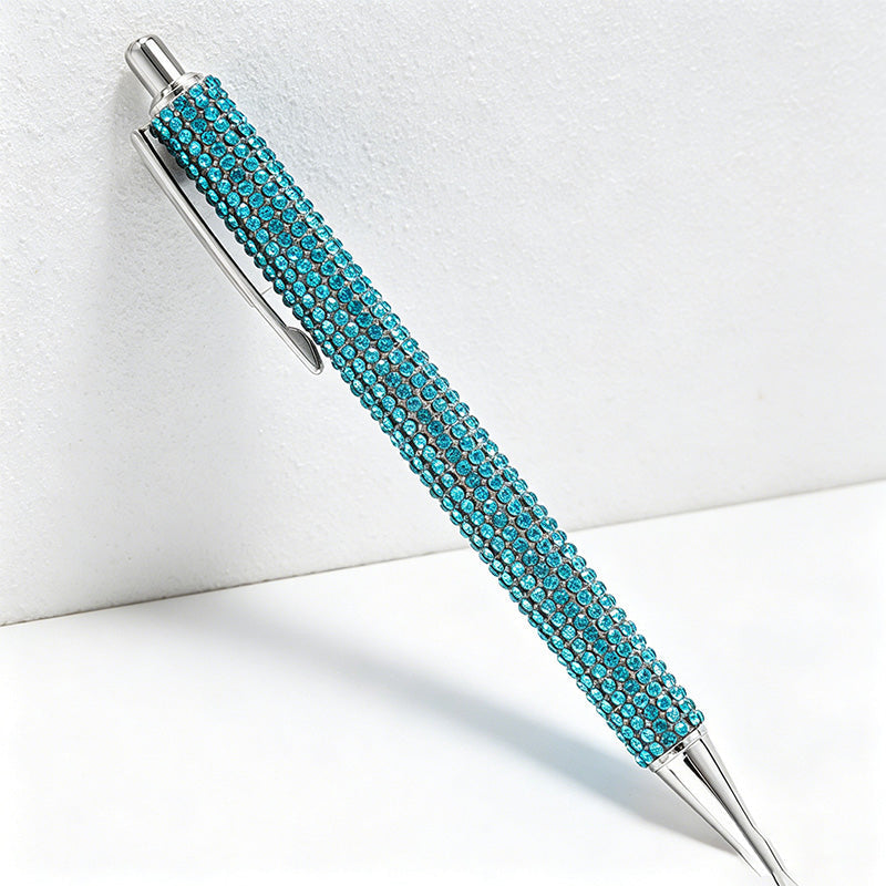 Bling Bling Rhinestone Retractable Ballpoint Pen – Luxury Metal Gift Pen for Office, School & Wedding