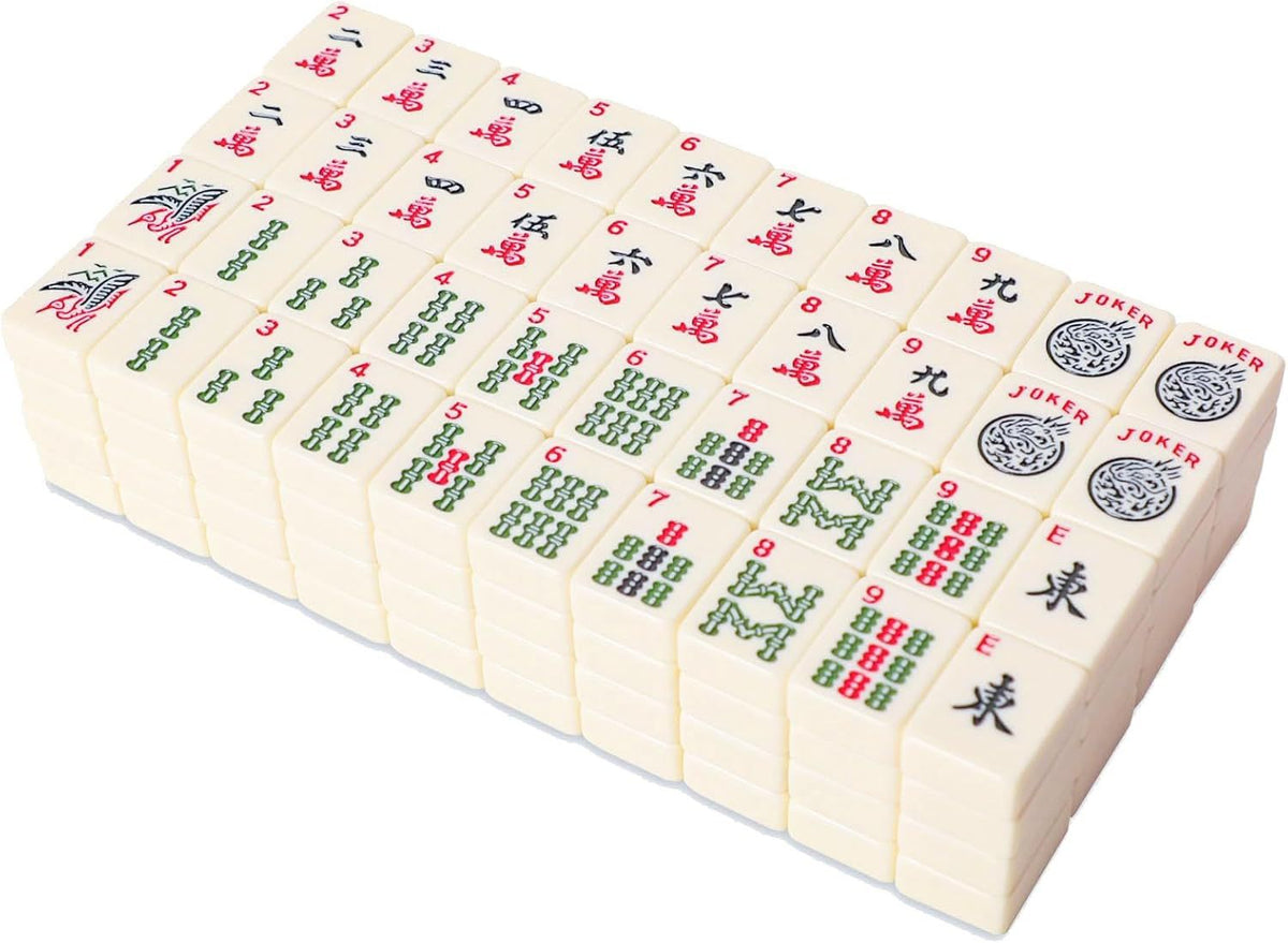 American Mahjong Set, Premium Melamine Tiles for Tabletop Gaming