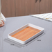 Rectangular Wood Grain Serving Tray Lightweight Decorative Tea Coffee Tray