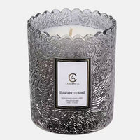 Embossed Glass Scented Candle
