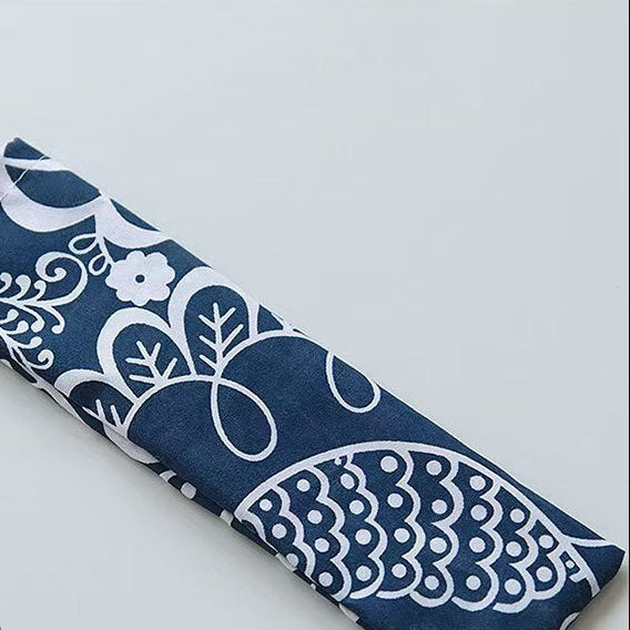 Japanese Style Cotton Linen Cutlery Pouch